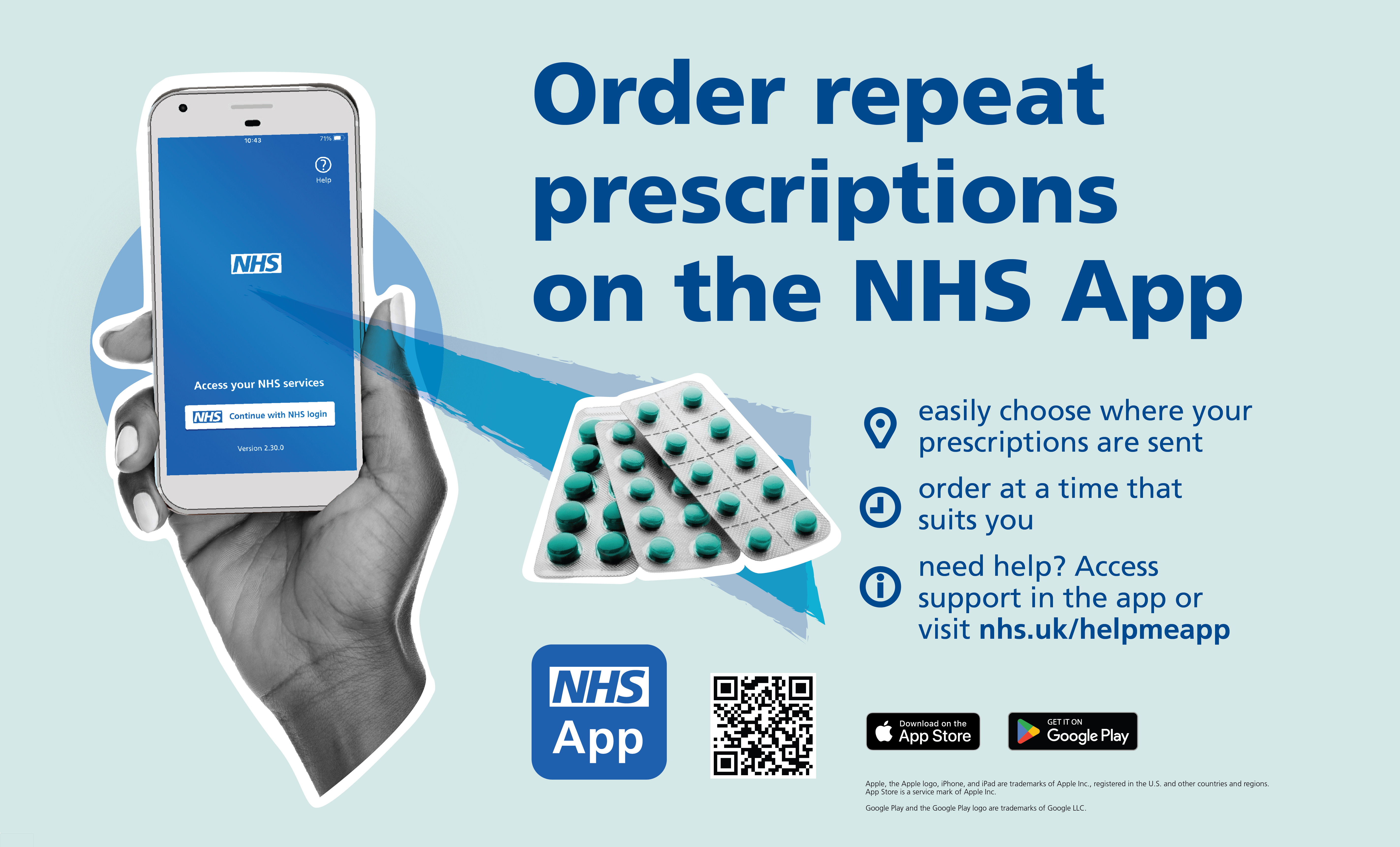 Order Repeat prescriptions on the NHS App