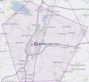 ST Neots Practice Boundary