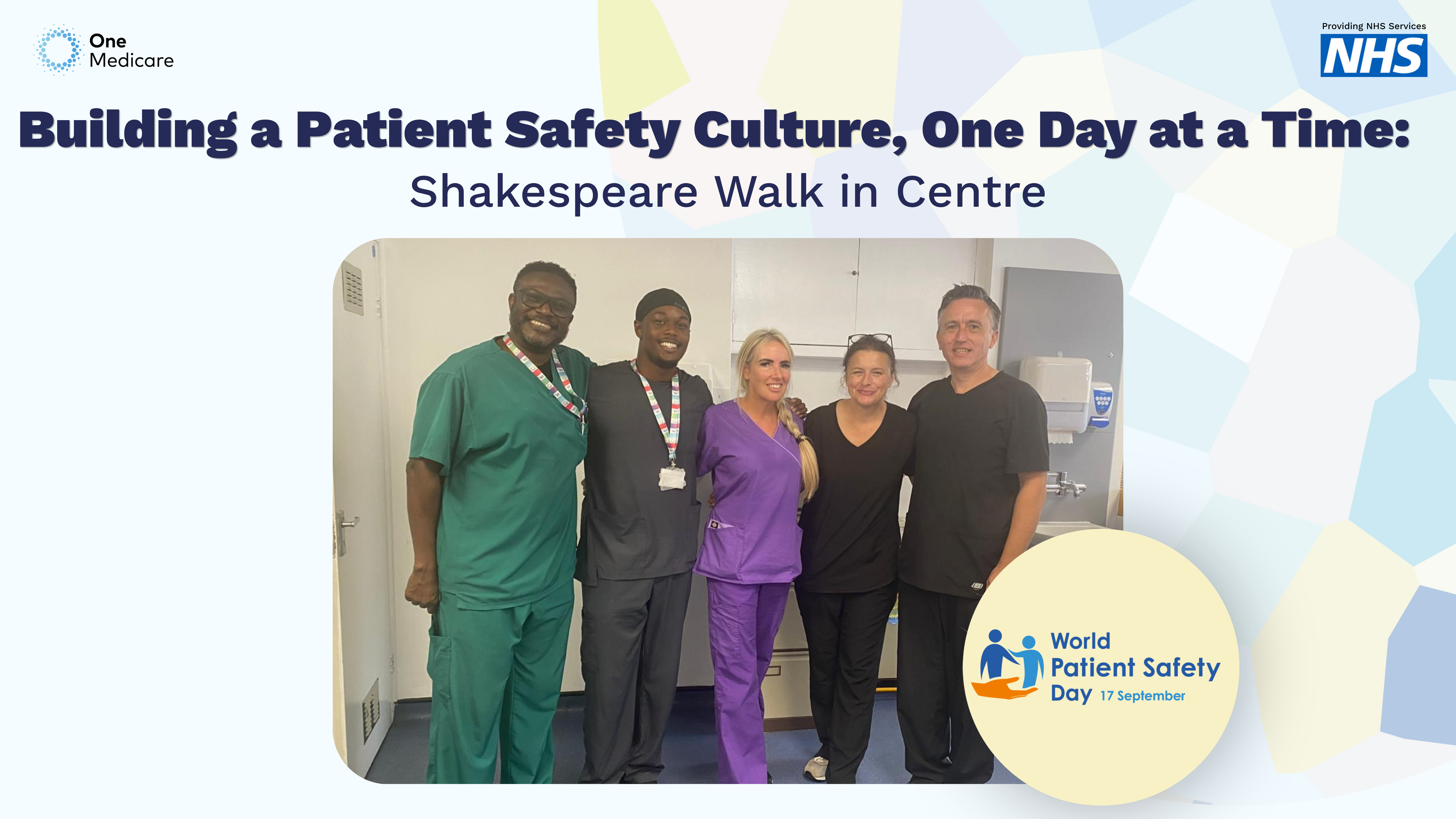 World Patient Safety Day Image - Shakespeare Walk in Centre